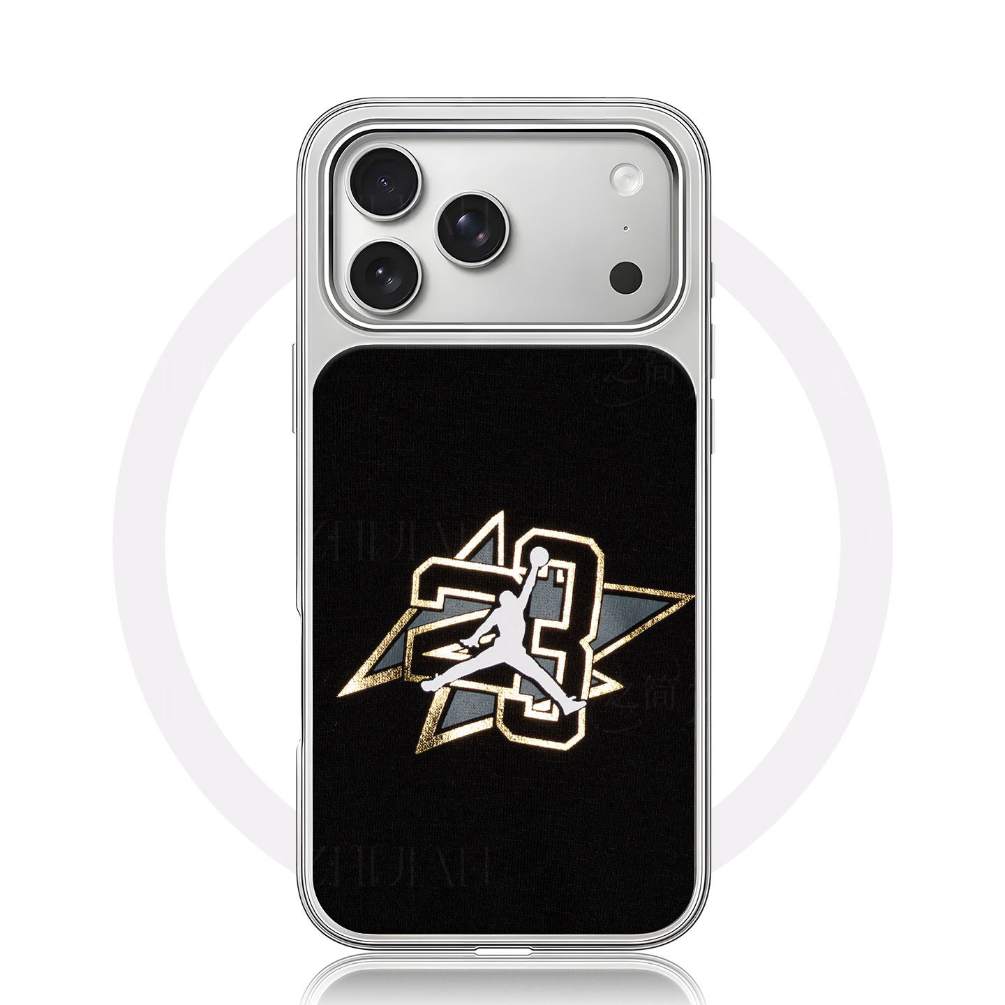 乔丹23号标大孔黑框玻璃磨砂磁吸碳纤纹手机壳适用苹果iphone17promax华为MATE80PROMATE50PRO全包按键P60PRO