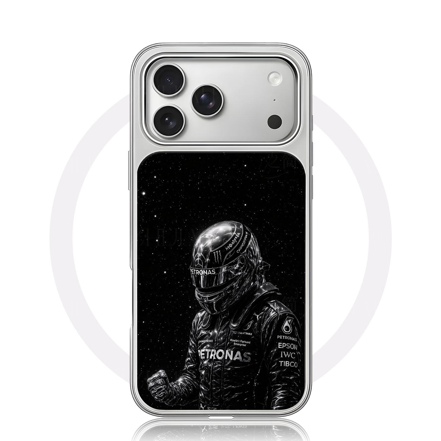 汉密尔顿车手大孔黑框玻璃磨砂磁吸碳纤纹手机壳适用苹果iphone17promax华为P60PROMATE70PROMATE60PRO小众个