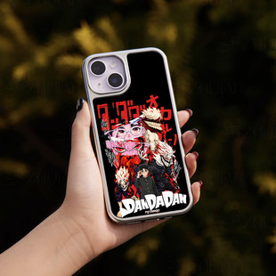 少年与怪异手机壳大孔电镀黑框碳纤维二合一玻璃适用苹果17promax华为小米14PROMATE70PROPLUS小米17PROMAXP6