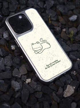 萌猫逐梦电镀玻璃黑框磨砂手机壳适用苹果iphone17promax华为华为MATE70PROPLUS小米14PROOPPOFINDX8PROVIVOX