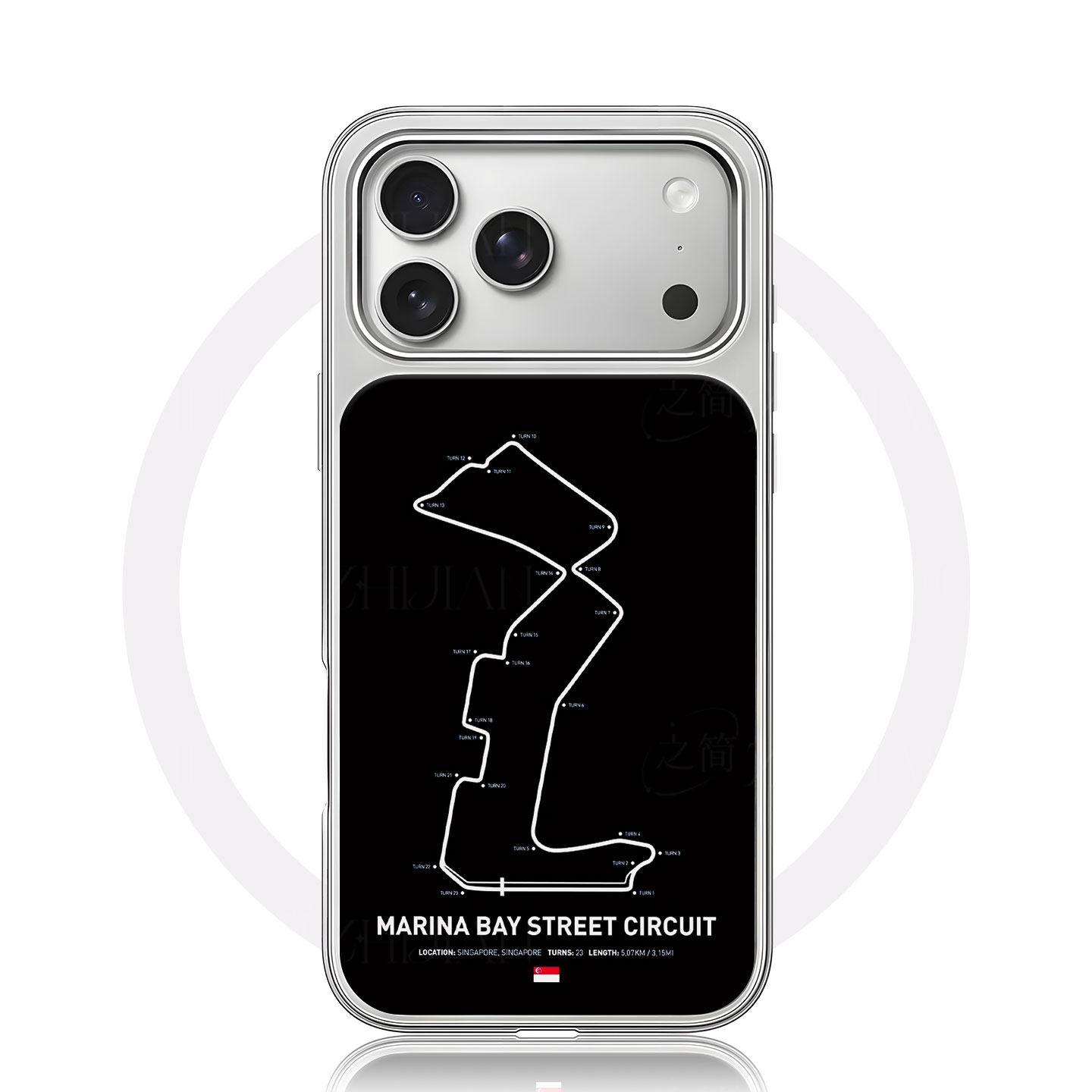 新加坡F1赛道大孔黑框玻璃磨砂磁吸碳纤纹手机壳适用苹果iphone17promax华为P70ULTRAP80PRO15/16PLUS12/13/1