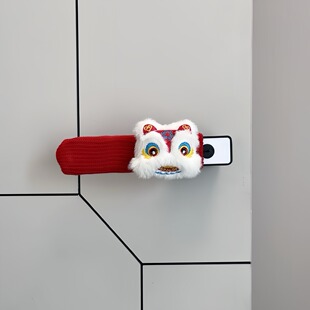 春节氛围新年喜庆门把手保护套房间入住门品挂件布置装饰男女童