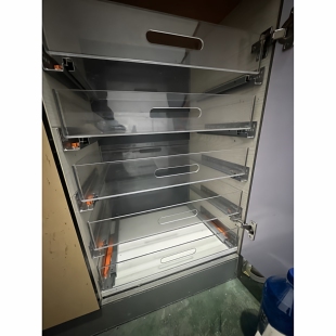 亚克力抽屉收纳橱柜改造透明盒子滑轨托盘阻尼侧装承重30公斤拉篮