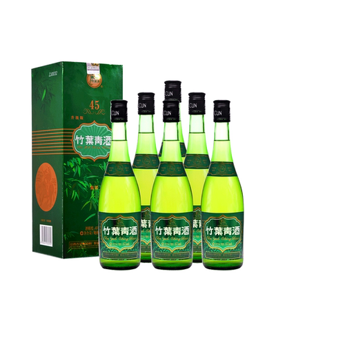 45度牧童整箱杏花村汾酒竹叶青酒