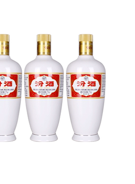 汾酒53度出口瓷汾375ml*3瓶山西杏花村清香型白酒