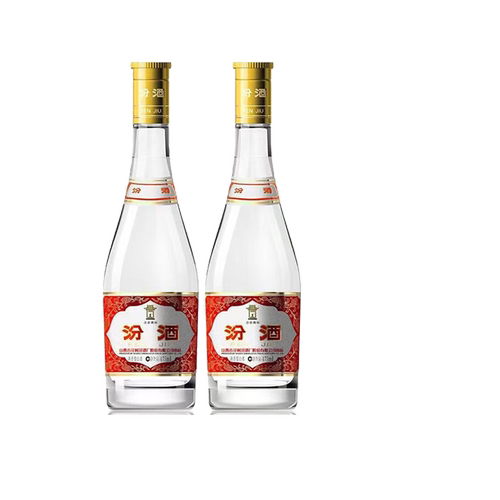 汾酒53度黄盖汾酒475ml*2瓶套装山西杏花村清香型高度粮食白酒