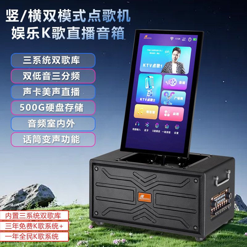 Danms丹唛仕K680多功能智能点歌机户外直播K歌音箱一体机音响