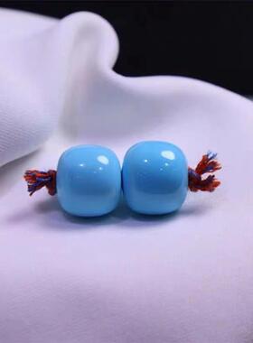 绿松石蓝色老型珠单珠桶珠高瓷隔珠散珠鼓珠腰珠金刚菩提手串配饰