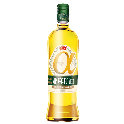 【鲁花直营】鲁花亚麻籽油750ml*1 食用油 粮油 - 封面