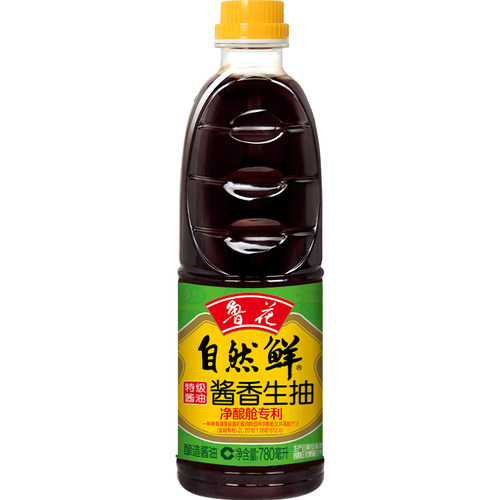 鲁花自然鲜酱油780ml酿造酱油