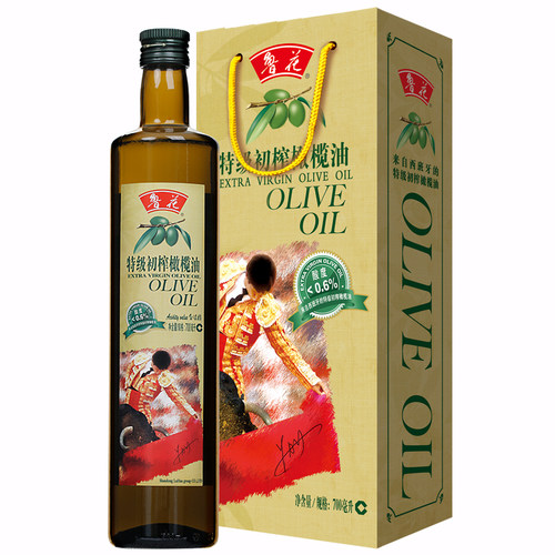 鲁花特级初榨橄榄油礼盒包装