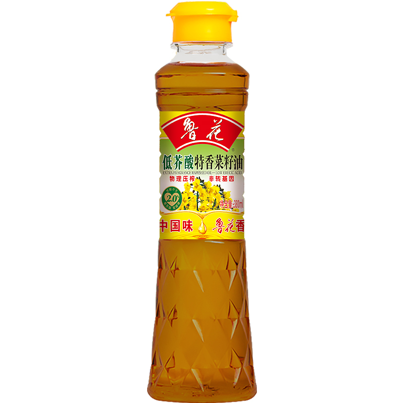 【鲁花直营】 鲁花 低芥酸特香菜籽油380ml*1  非转基因 物理压榨 粮油调味/速食/干货/烘焙 菜籽油 原图主图