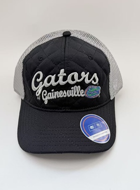 Gators佛罗里达短吻鳄队卡车网帽菱格夹棉立体刺绣球队硬顶棒球帽