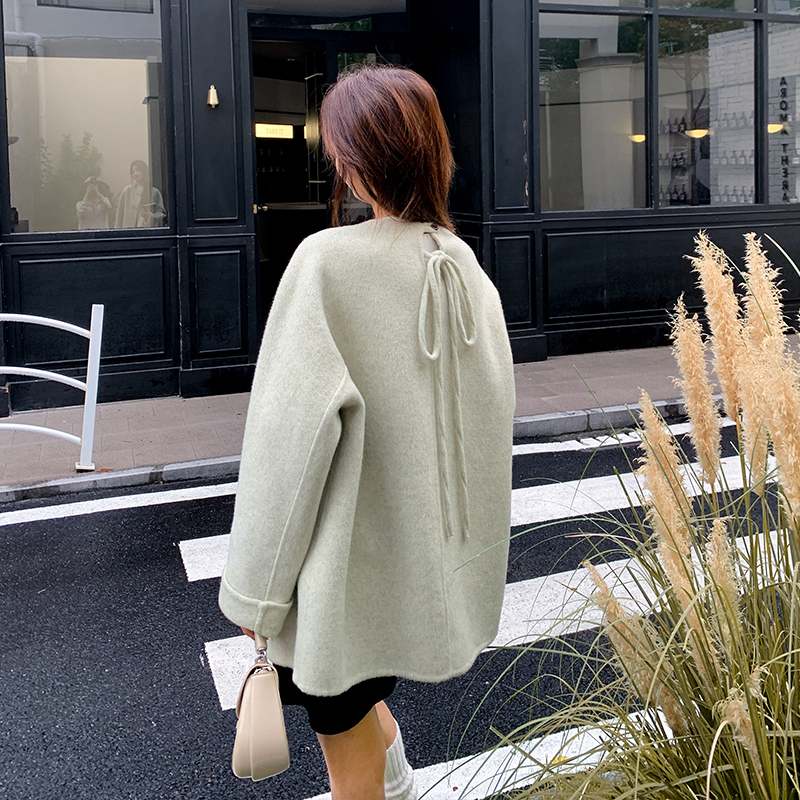 冬现货092-9236系带双面呢70毛P275K418，女装毛呢外套，浙宝092