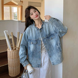 现货092-2605牛仔外套P165控268，女装短外套，浙宝092