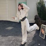 现货092-2602浅灰休闲套装P175控288，女装运动套装，浙宝092