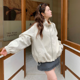 现货抽绳立领外套B092-2609-P145-K238，女装短外套，浙宝092