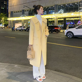 新款现货鸡蛋黄海军领双面呢092-2255-P285控398，女装毛呢外套，浙宝092