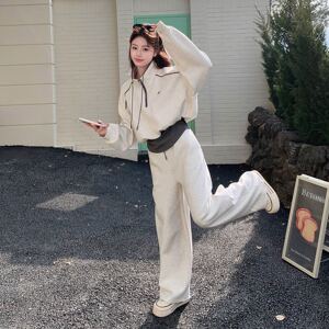 现货 092-2602浅灰休闲套装P175控288,女装运动套装,浙宝092