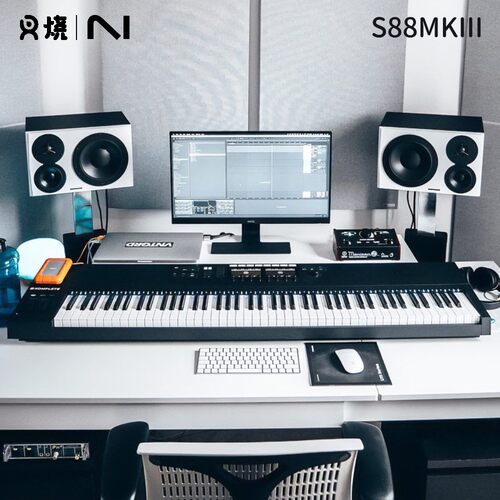 【叉烧网】NI键盘  Kontrol S88 MK3 康泰克 全配重 88 midi键盘 - 封面