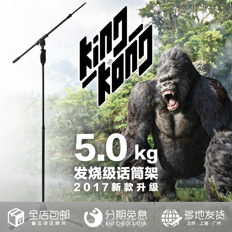 exound/叉烧重型一键提拉话筒架