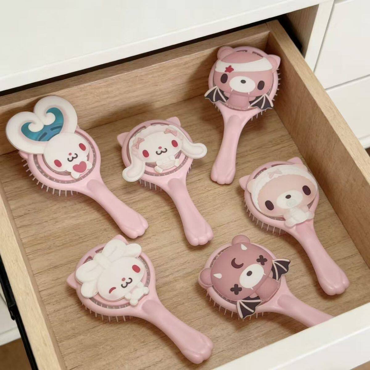 暴力熊GLOOMY BEAR泛用兔可爱梳子少女心便携按摩梳