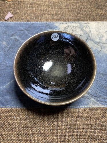 丞相龙窑柴烧建盏平口口径8.8cm高4.1cm重量134g容量90cc