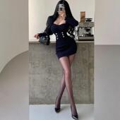 性感抹胸收腰包臀连衣裙套装 YoungGirlDay纯欲辣妹风针织长袖 开衫