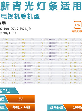 适用 飞利浦49PUS6561 PUS6401 灯条LB49016 V0-00 LB49016 V1-00