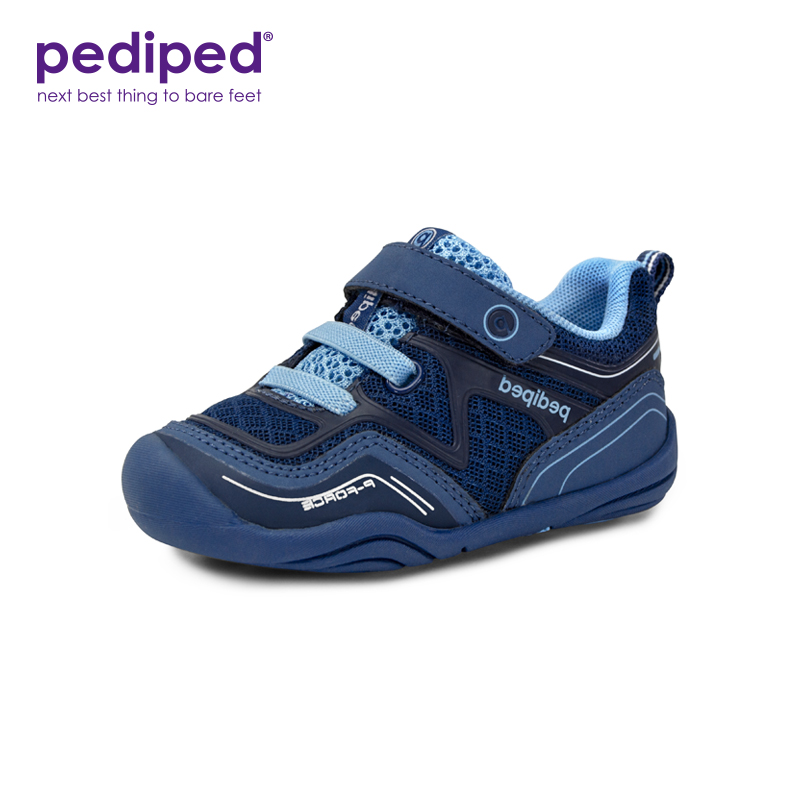 派迪派男宝宝春秋新款网布学步鞋