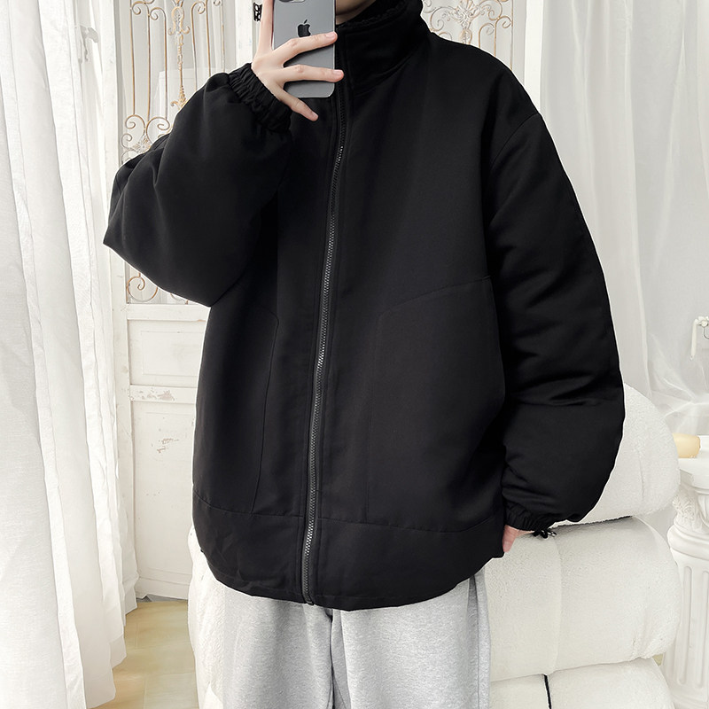 冬装新款2025港风冬装羊羔毛棉衣立领男装棉袄XZ415-M012P118,男装棉衣,星座415