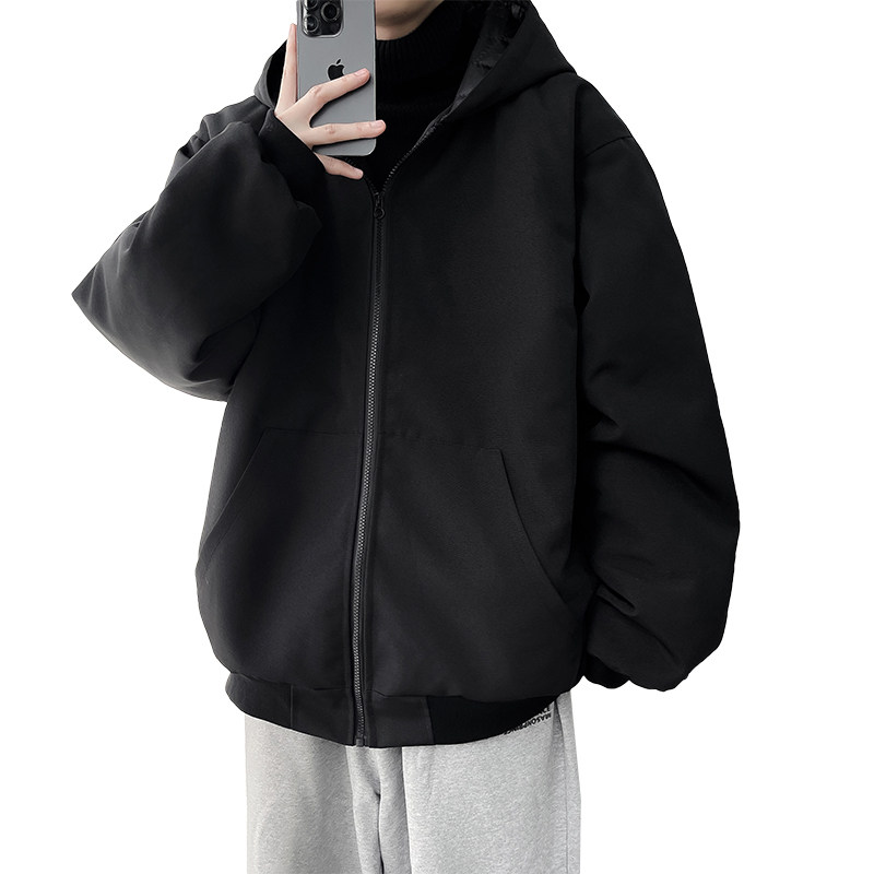 2025冬装连帽棉衣大码宽松棉袄XZ415-M013P115,男装棉衣,星座415