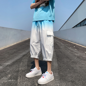 2025夏季渐变七分裤 薄款大口袋男式八分裤XZ415-K128P40图片
