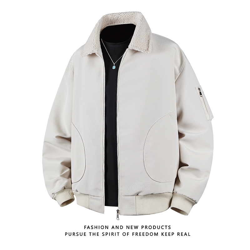 冬装2025羊羔毛棉衣保暖棉袄男装大码外套XZ415-M011P120，男装棉衣，星座415