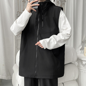 2025春秋工装马甲 男式防水连帽男装外套   XZ415-MJ01特P55图片