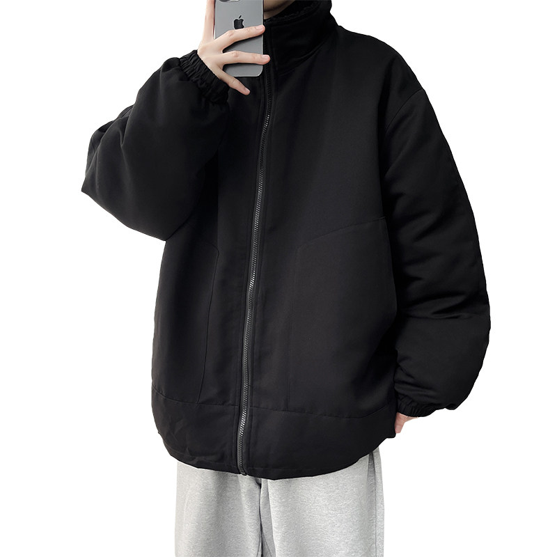 冬装新款2025港风冬装羊羔毛棉衣立领男装棉袄XZ415-M012P118,男装棉衣,星座415