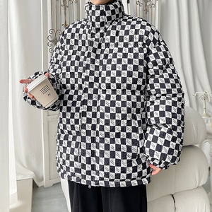 2025港风冬装立领棉服 保暖宽松大码棉袄男装外套XZ415-M168P115图片