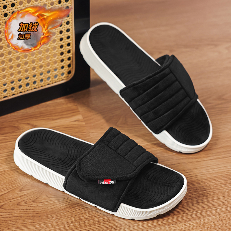 冬季保暖毛毛拖46潮牌厚底