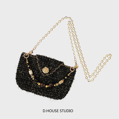 原创小众编织手机饺子包