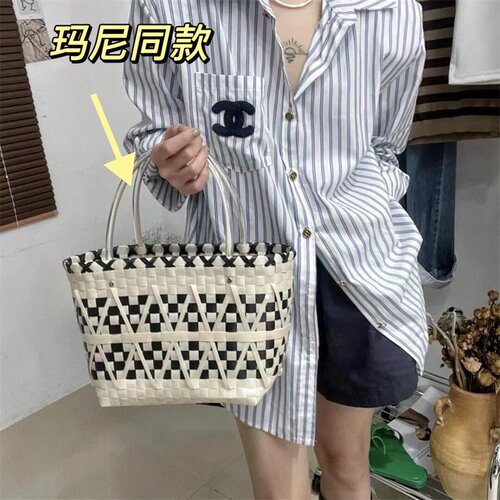 ins新款大容量菜篮子玛尼同款