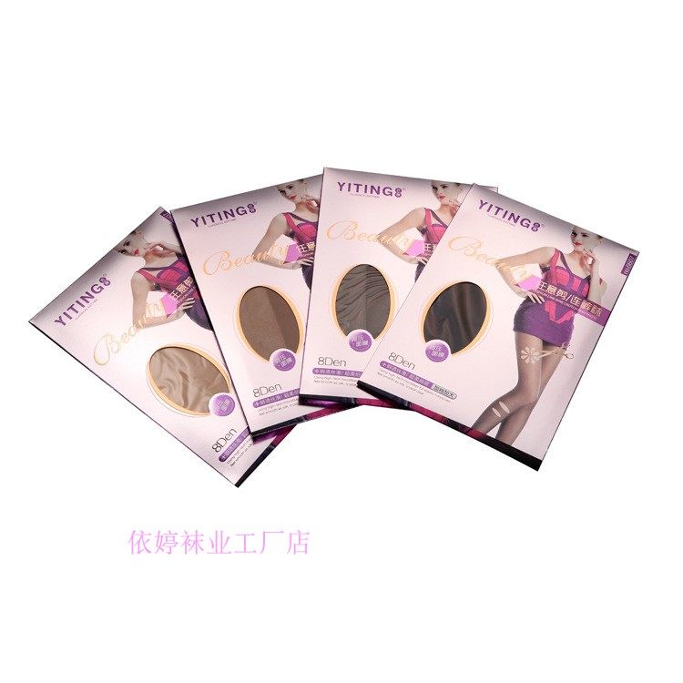 依婷新品8D超薄任意剪防勾丝袜女黑色性感加档夏季连裤袜包邮6607