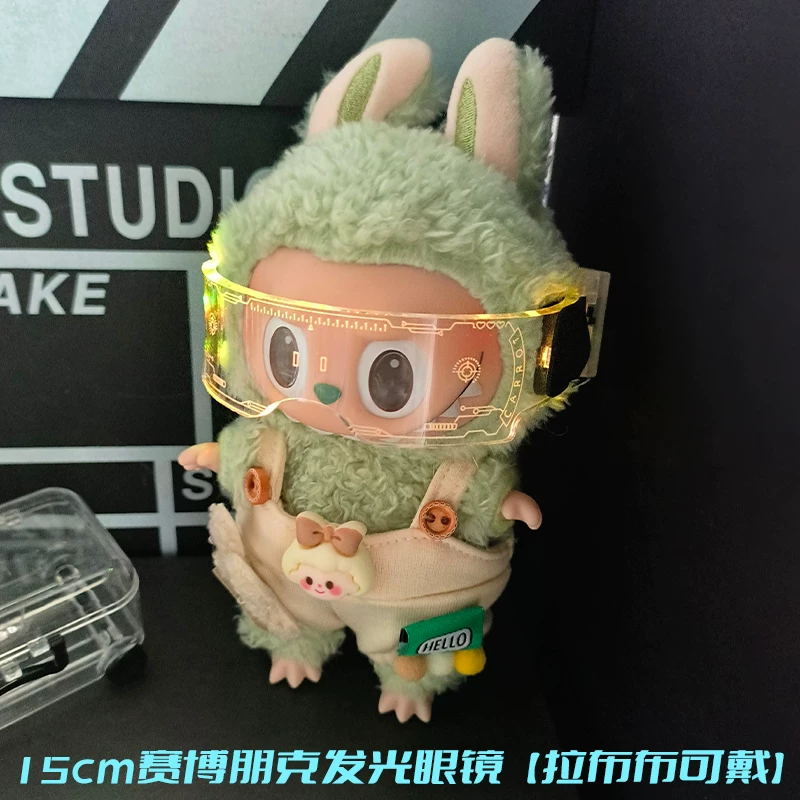 Cotton glasses, doll, small accessory, punk style, science and technology