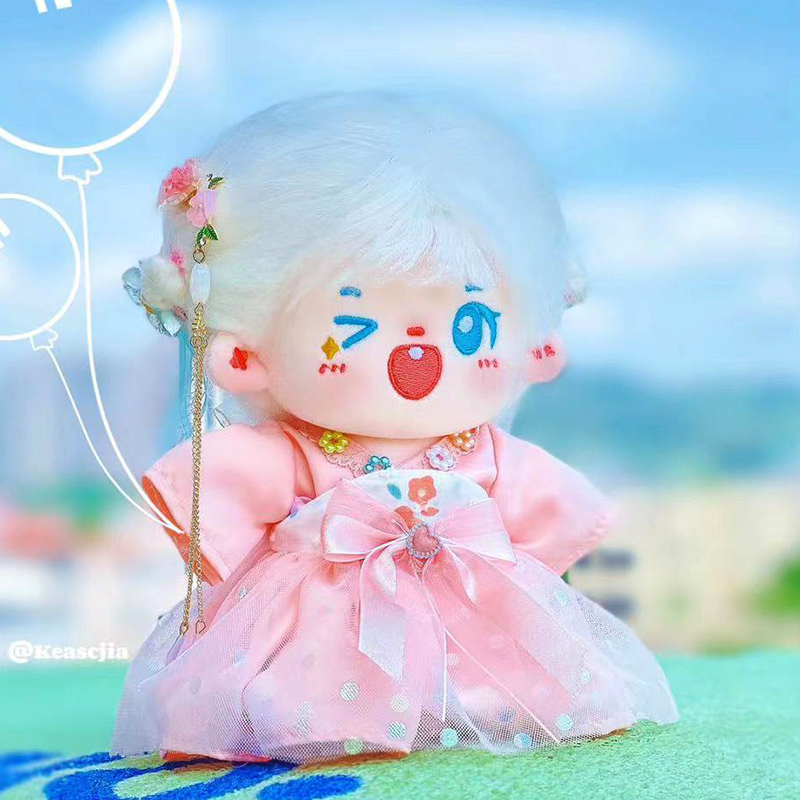 古风汉服20cm棉花娃娃衣服正版无属性裙子套装毛绒玩偶公仔现货