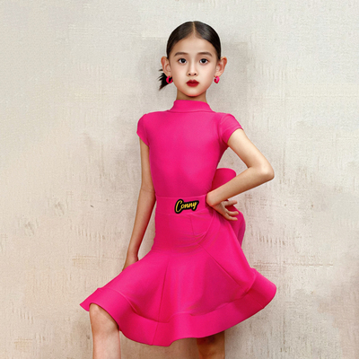 康尼拉丁舞比赛服女童国标舞专业标准舞蹈黑池考级演出规定服套装