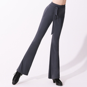 康尼拉丁舞裤 薄 喇叭长裤 女士形体舞蹈练功裤 子中高腰跳舞训练服装