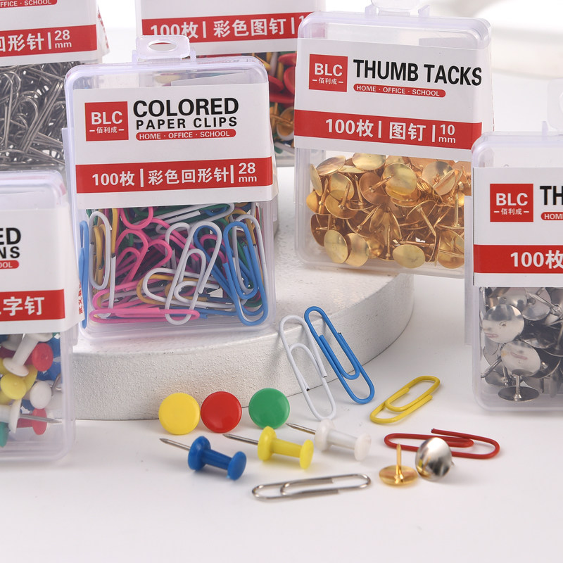 100枚装回形针创意马卡龙色曲别针银色图钉彩色工字钉文具票夹子,文具电教/文化用品/商务用品,别针/回形针,淘宝优惠券,粉丝福利购,淘宝优惠卷