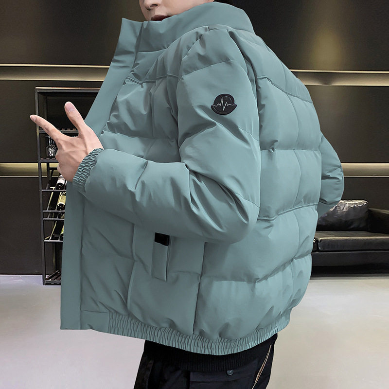 男士秋冬加绒加厚工装羽绒棉衣