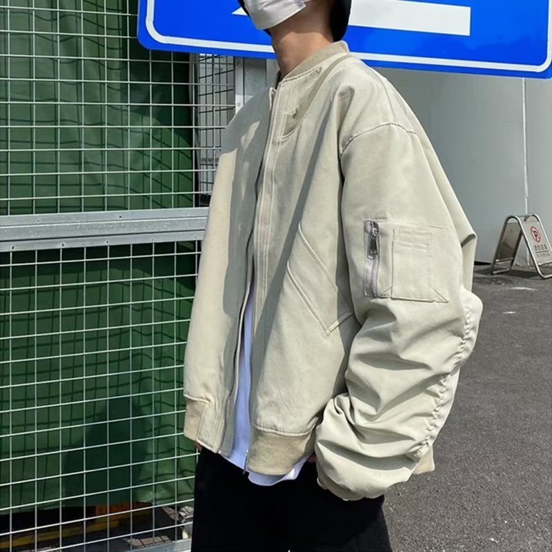 美式高级感飞行员夹克男春季
