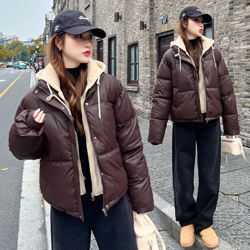 连帽免洗小个子面包服