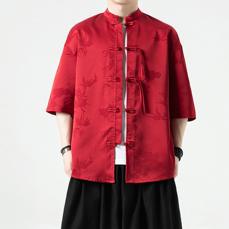 男装汉服中式盘扣中山装外套